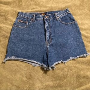 NWOT Vintage Route 66 Frayed Denim Jean Shorts Size 13/14